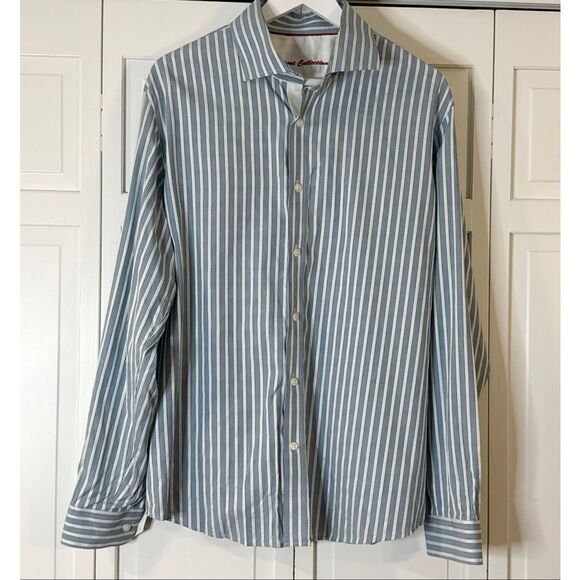 Report Collection blue vertical striped bottom down  XL - Picture 2 of 10